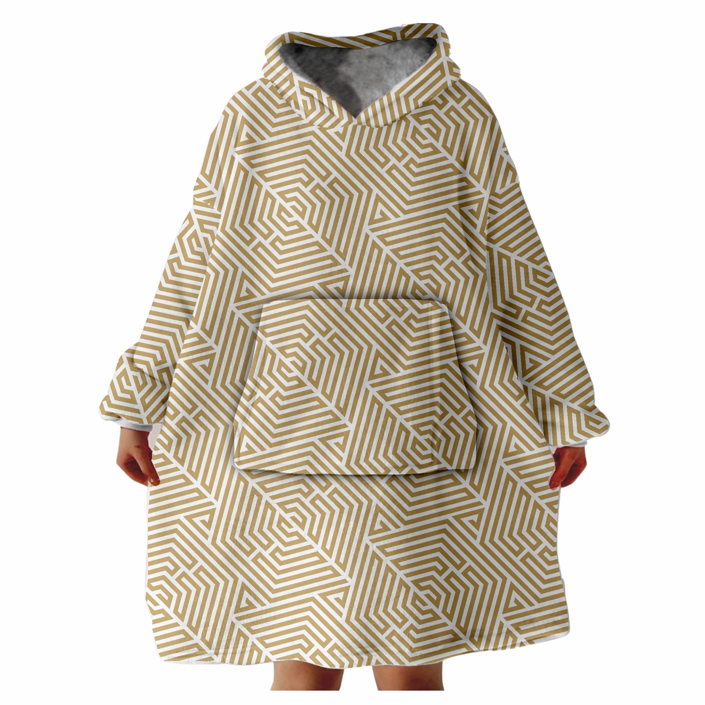 Snugglee Geo Gold Hoodie Blanket
