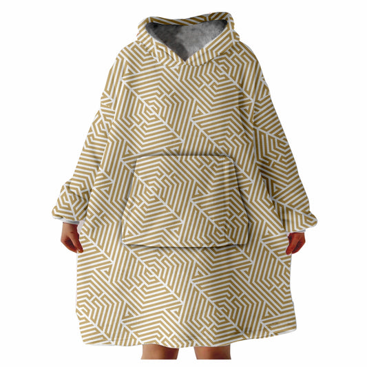 Snugglee Geo Gold Hoodie Blanket