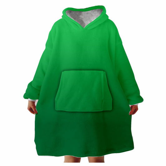 Snugglee Green Ombre Hoodie Blanket