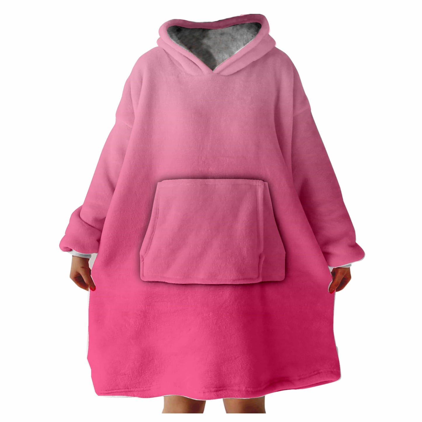 Snugglee Pink Ombre Hoodie Blanket