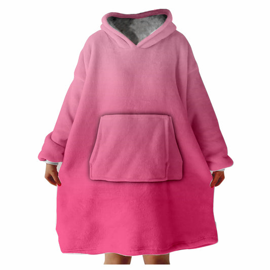 Snugglee Pink Ombre Hoodie Blanket