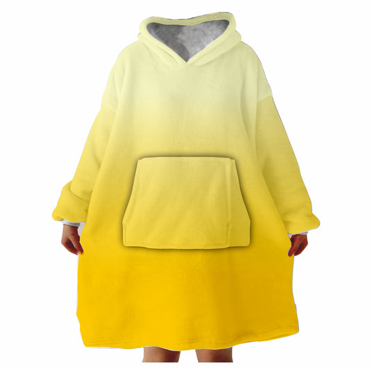 Snugglee Yellow Ombre Hoodie Blanket