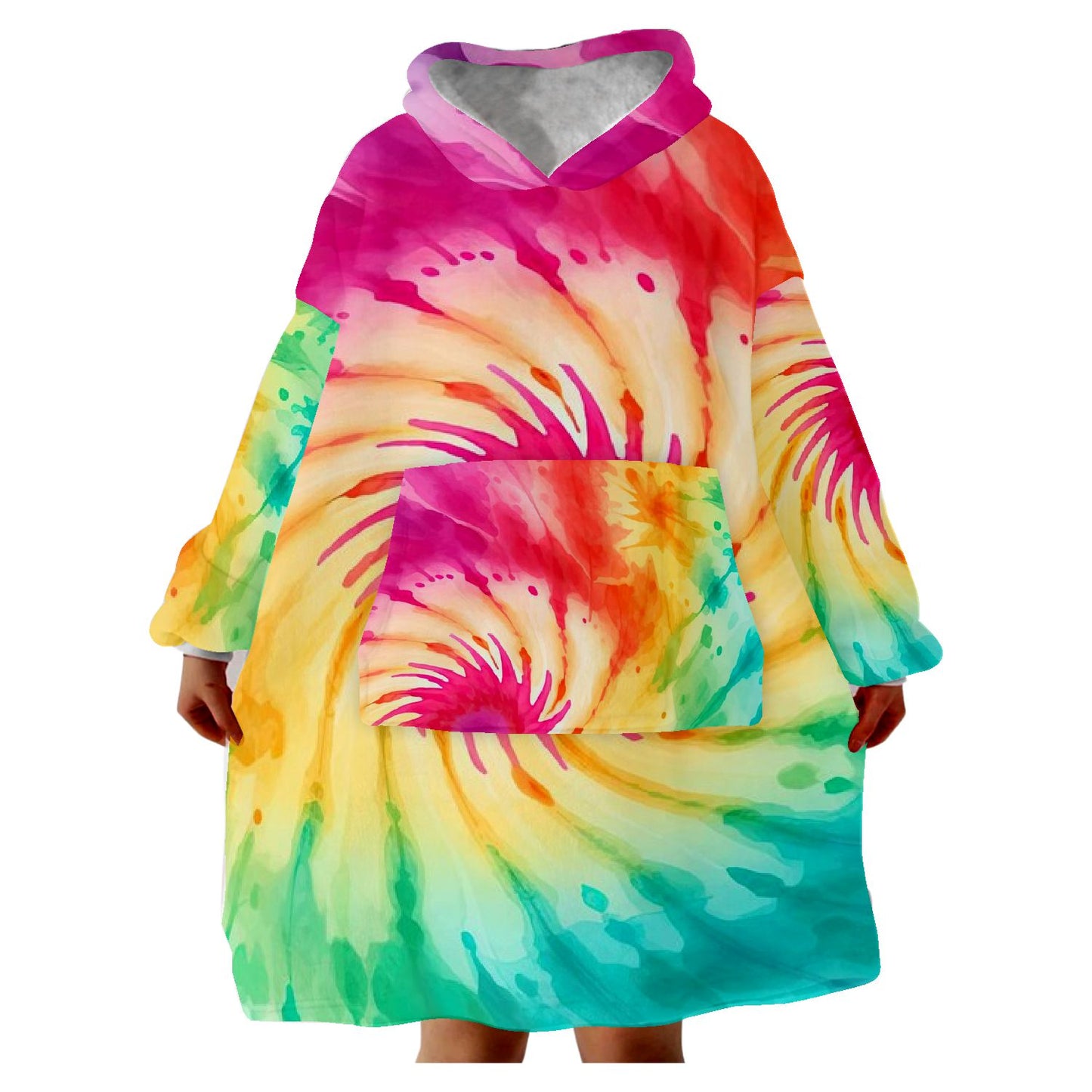 Snugglee Tie Dye Hoodie Blanket