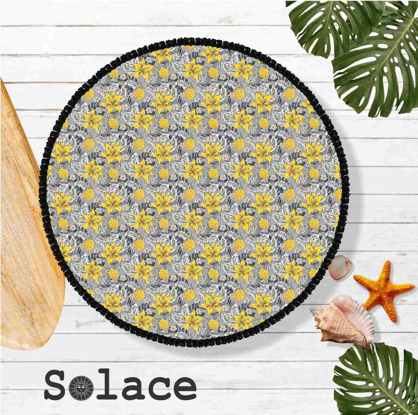 Solace Sunday Round Microfiber Towels