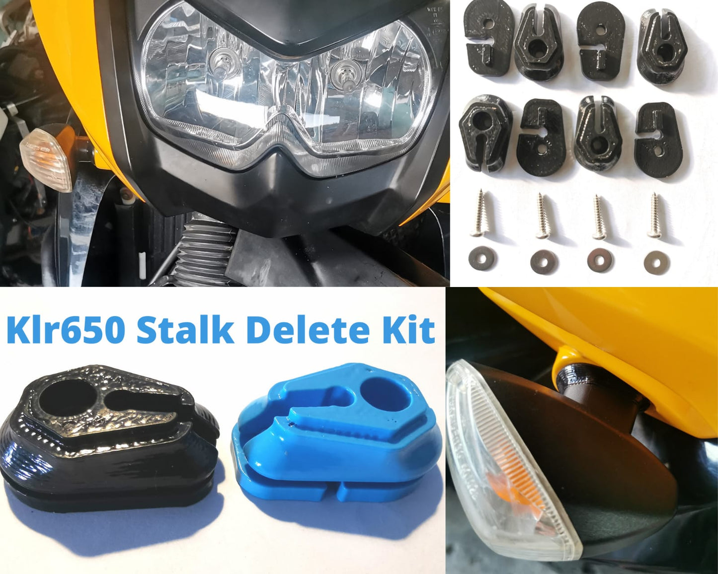 Kawasaki KLR650 Gen 2 Indicator Stalk Delete Kit