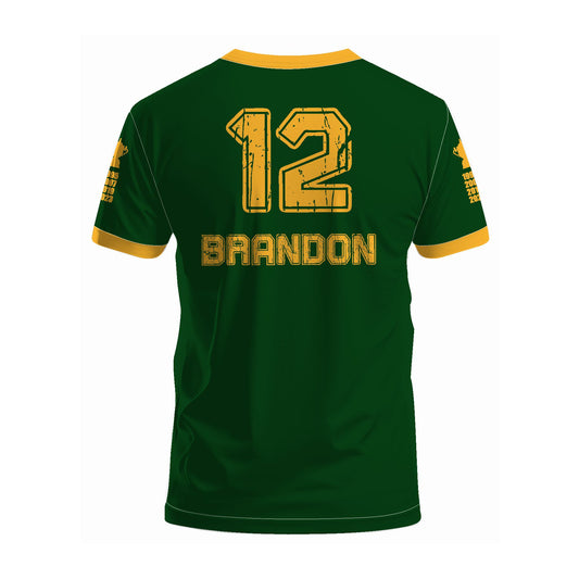 Custom Name & Number Supporters Gear   -  Printed T-Shirt
