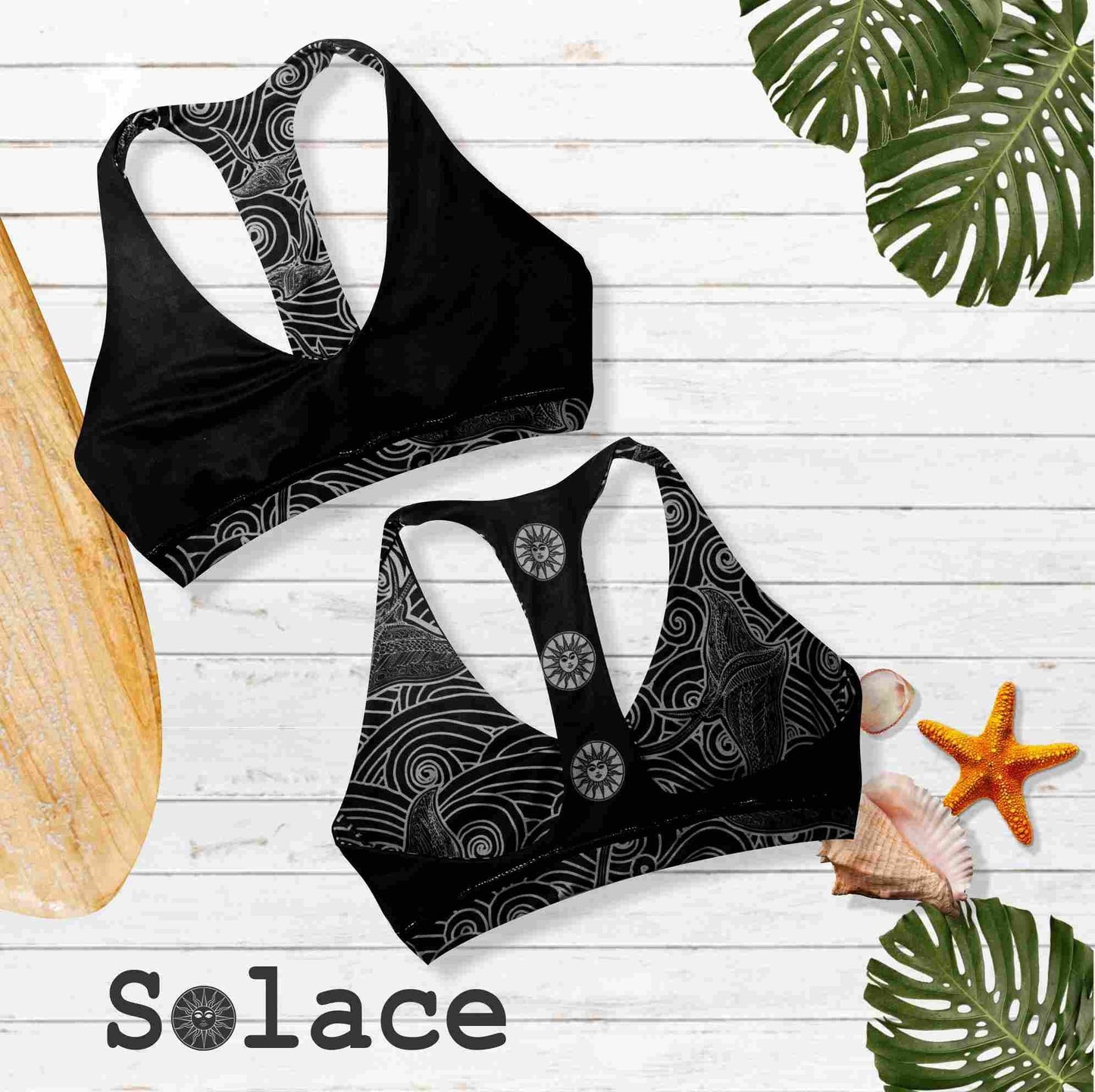 Solace Manta Ray Reversible Crop Top