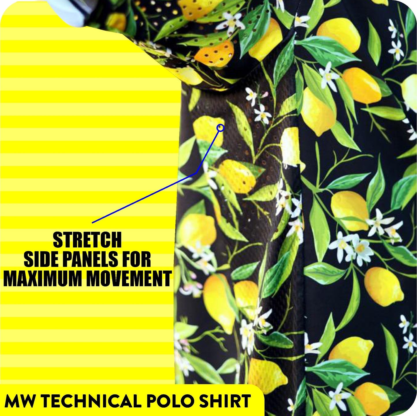 Tropical Technical Golf Shirt (3381)