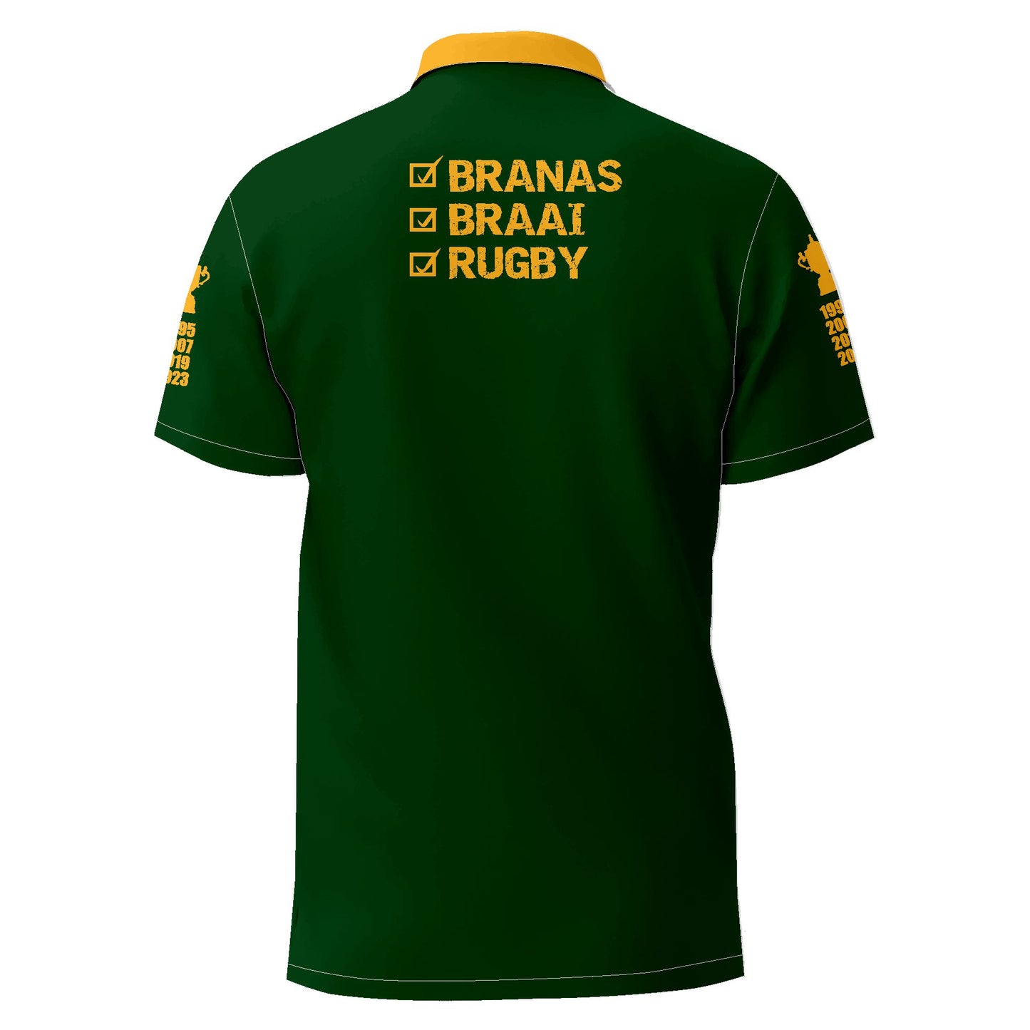 Supporters Gear Suid Afrika Branas, Braai, Rugby - Rugby Printed Golf Shirt