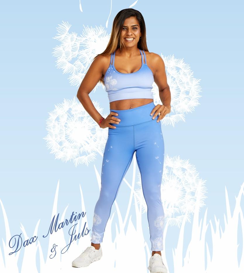 DM Originals Dandelion Vishuddha Active Full Length Leggings