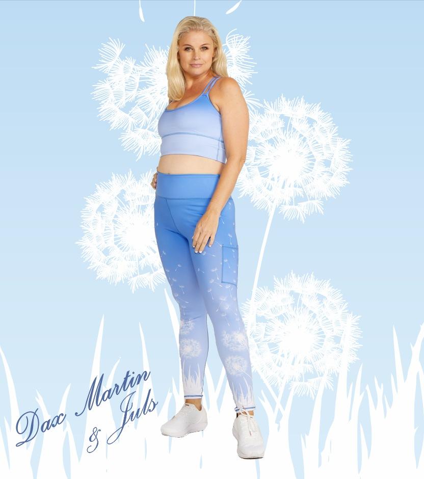 DM Originals Dandelion Vishuddha Active Full Length Leggings