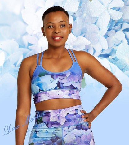 DM Originals Hydrangea Sahasrara Active Crop Top