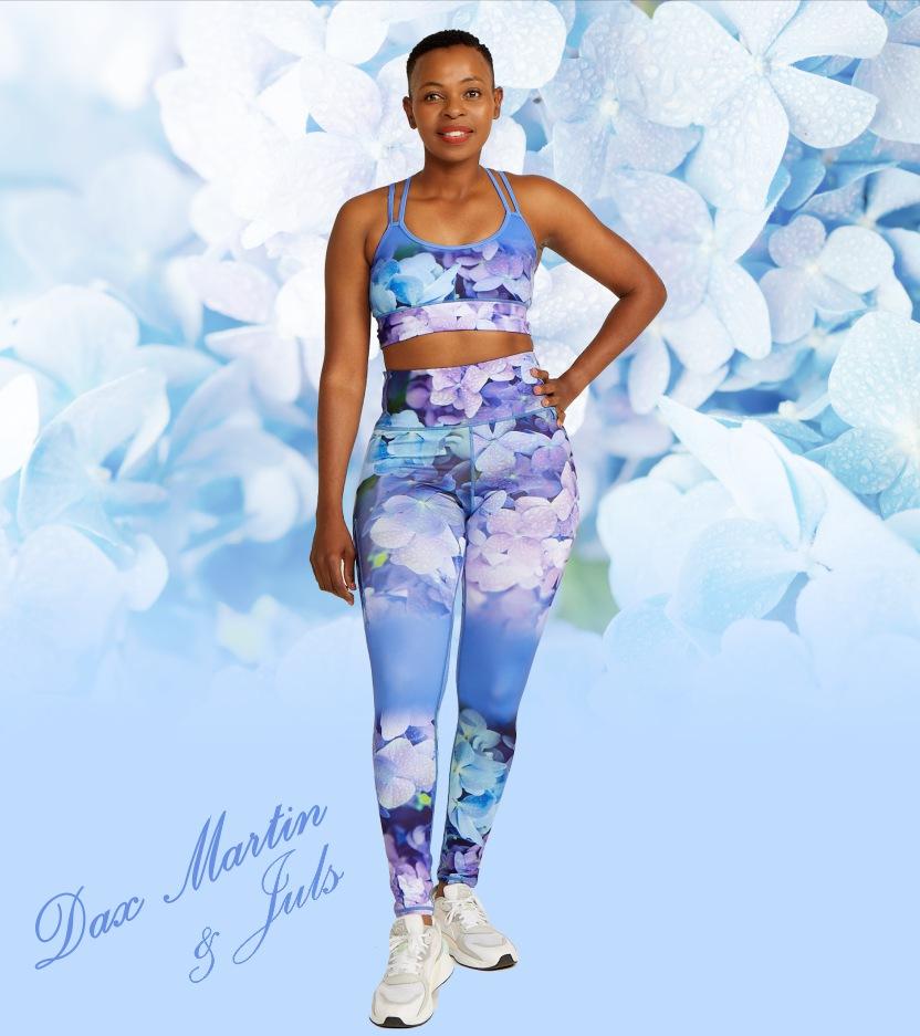 DM Originals Hydrangea Sahasrara Active Full Length Leggings
