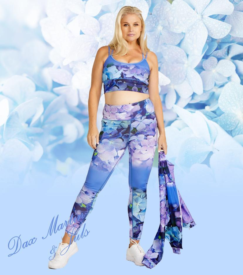 DM Originals Hydrangea Sahasrara Active Full Length Leggings