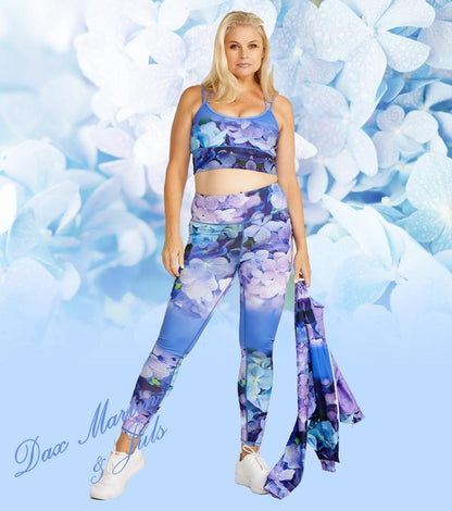 DM Originals Hydrangea Sahasrara Active Full Length Leggings