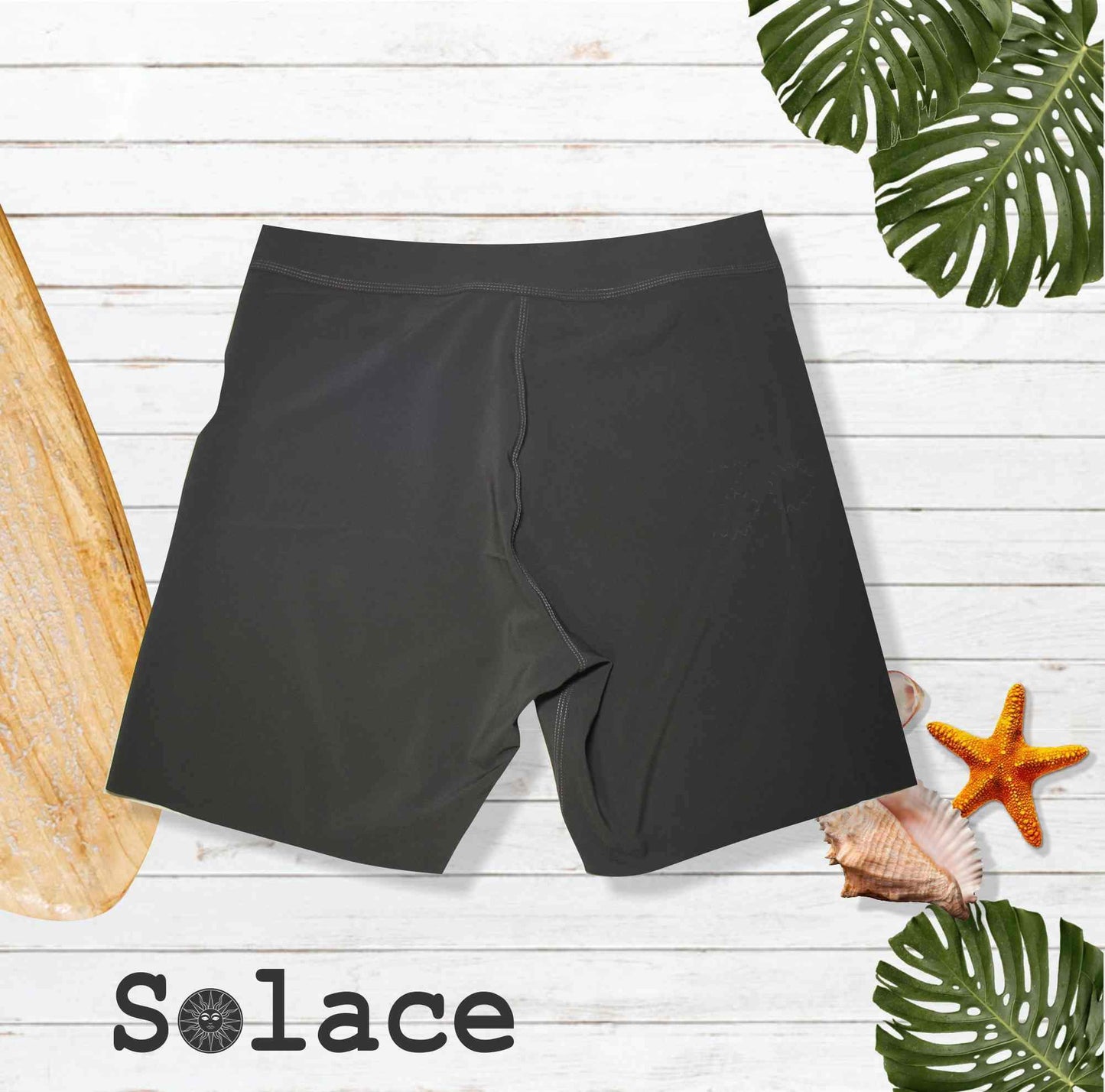 Solace Grey Lasercut Adventurer's Boardshorts