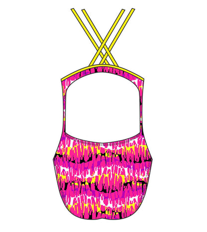 Female fastback swimsuit -  Reflection Pink