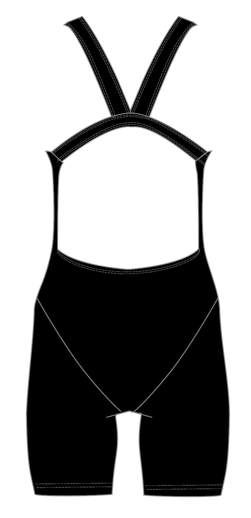 GIRLS SCHOOL BLACK KNEESKIN swimsuit