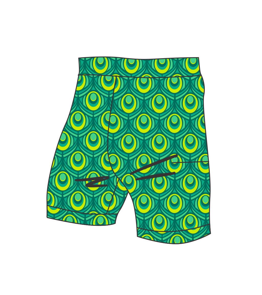 Female  swim/run/paddle shorts -  Jade Peacock