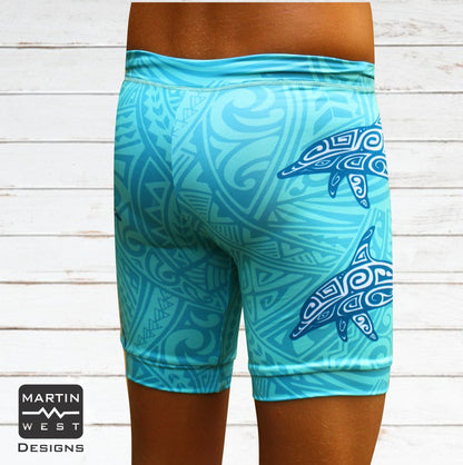 Female Tattoo Dolphin run/paddle shorts