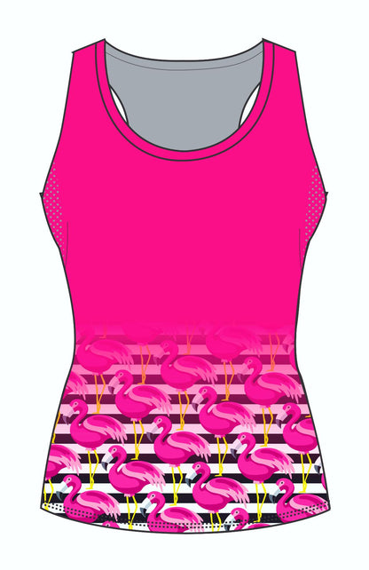 Female Flamingo Running Vest