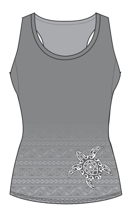 Female Tattoo Turtle Running vest