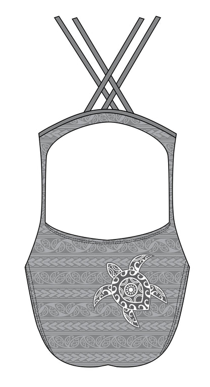 Female fastback swimsuit - Tattoo Turtle