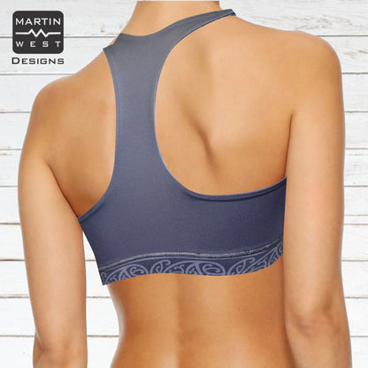 Female Tattoo Turtle  run/paddle/swim reversible Crop Top