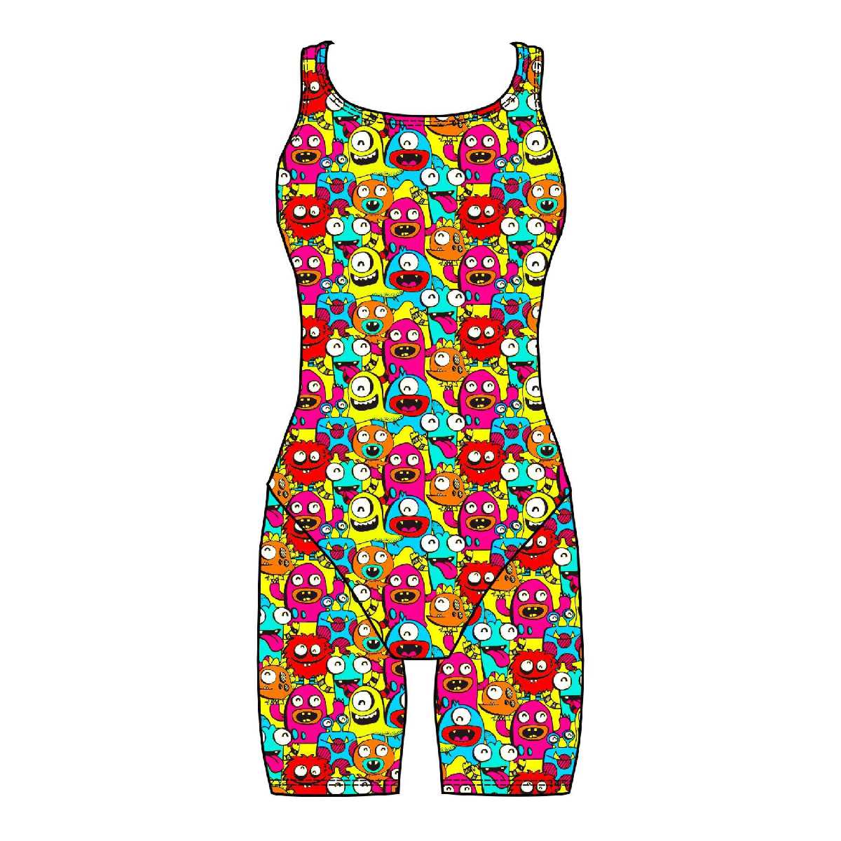 Female kneeskin swimsuit - Neon Stickies