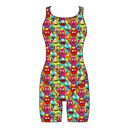 Female kneeskin swimsuit - Neon Stickies