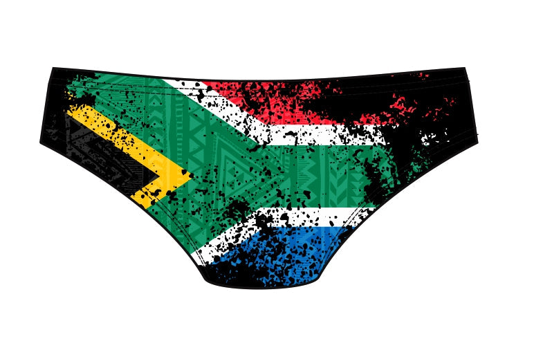 Male brief swimsuit- South African Flag (2424)