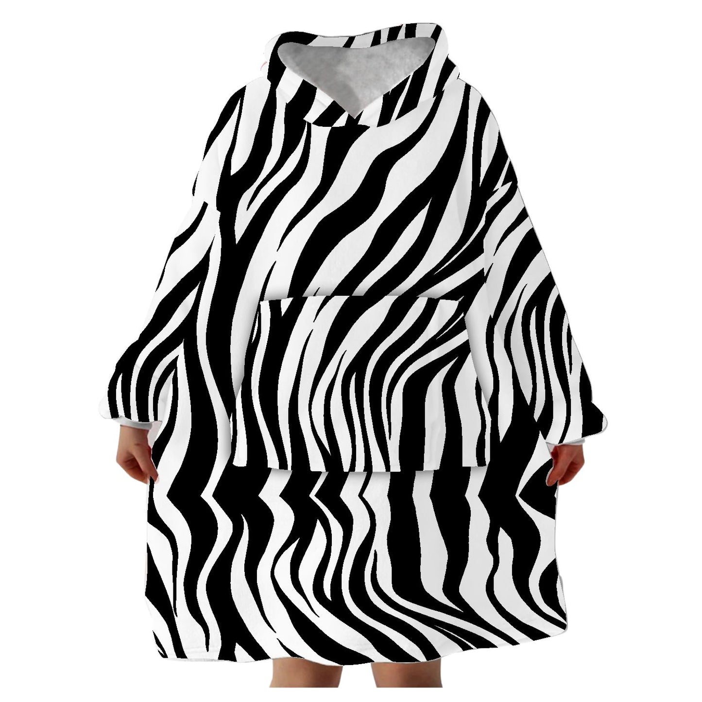 Snugglee Zebra Hoodie Blanket