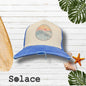 Solace - Everythings better with salt vintage distressed trucker cap - Royal Blue