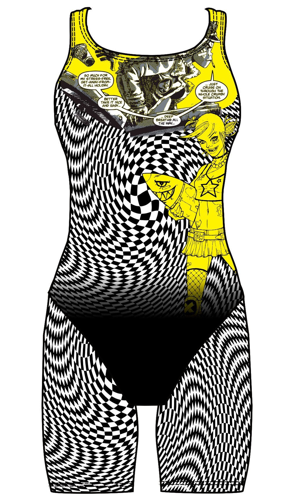 Female kneeskin swimsuit - Tank G - DG apparel competitive swimwear lifesaving waterpolo south african flag swimwear triathlon running