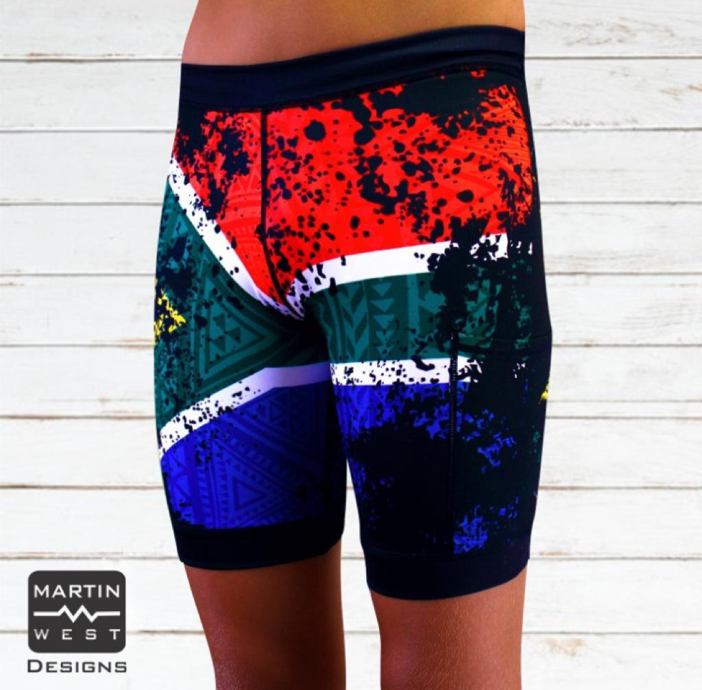 Female SA Flag run/paddle/swim set