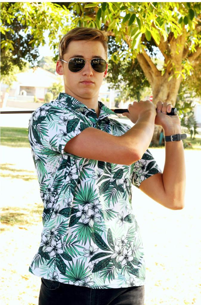 Tropical Technical Golf Shirt (3381)