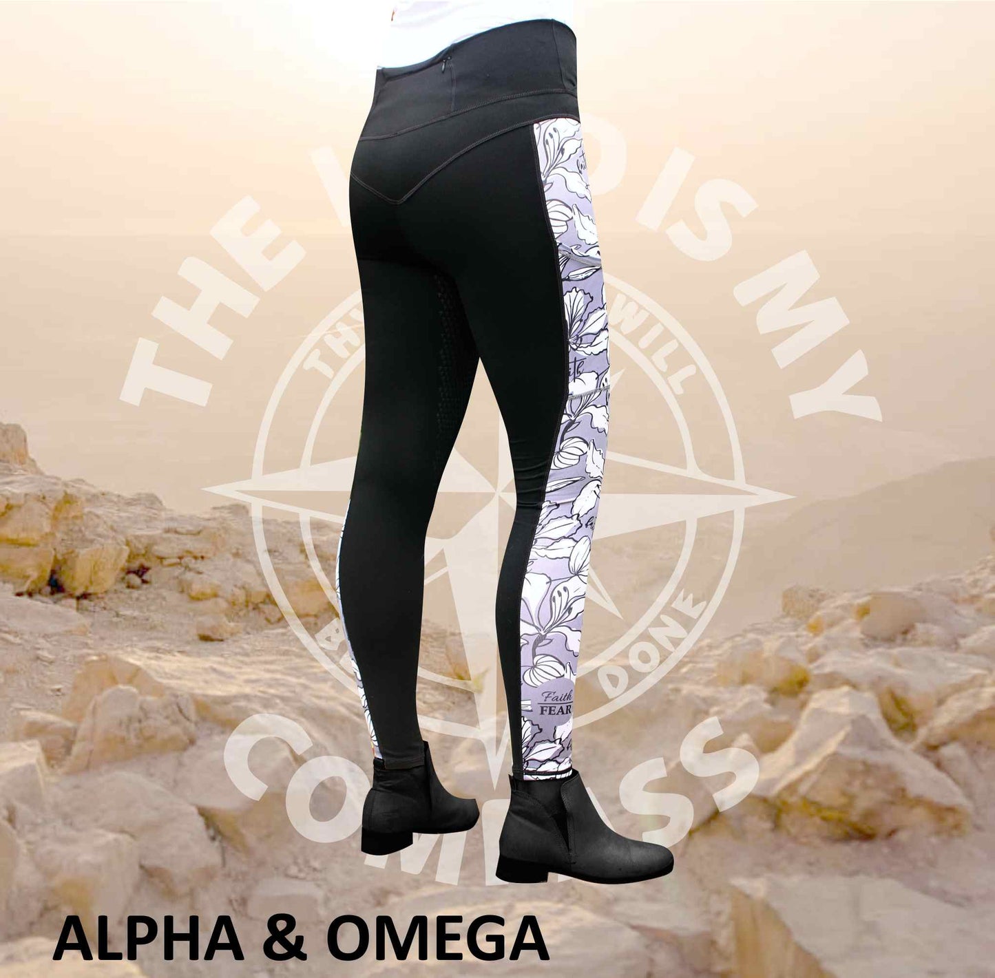 A&O Faith Over fear Equestrian Tights