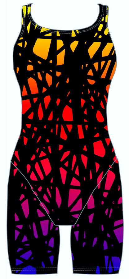 Female kneeskin swimsuit - Neon web