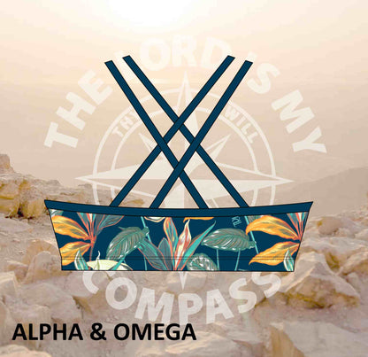 Alpha And Omega Trust His Timing Tropical  Bikini Top